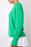 Embroidered Fun Lightweight Brushed Fleece Pullover Top
