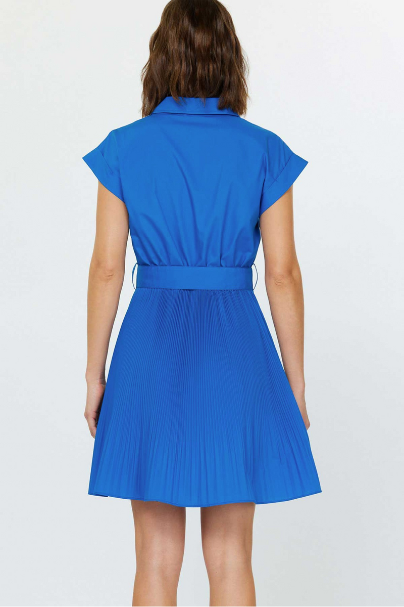 Button Down Collared Midi Dress
