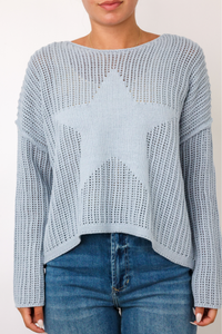 Star Crochet Sweater