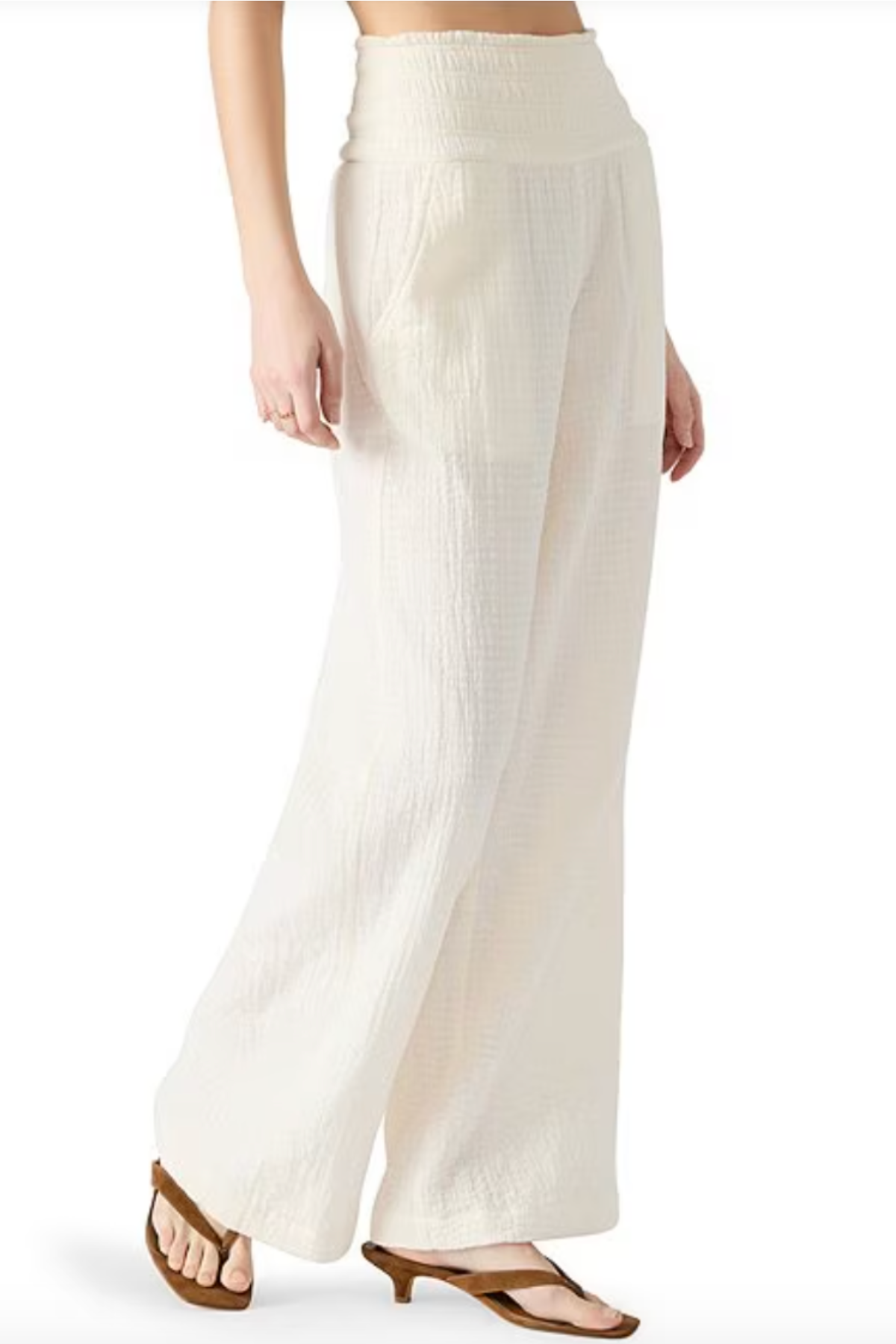 Steve Madden Pomeline Smocked Waist Palazzo Pants