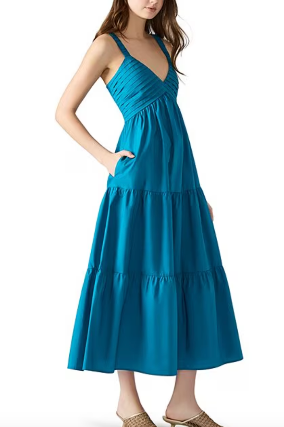 Steve Madden Eliora V-Neck Sleeveless Maxi Dress