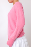 Embroidered Fun Lightweight Brushed Fleece Pullover Top