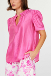 Half Sleeve Ruffled Detail Blouse