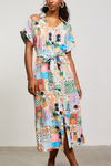 SRB Button Front Maxi Dress