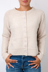 Button Up Structured Cardigan