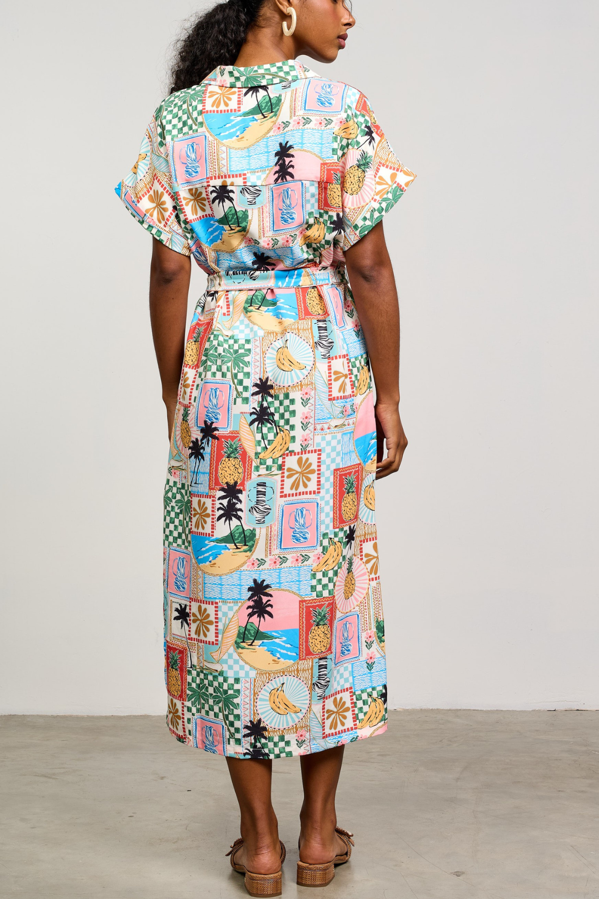 SRB Button Front Maxi Dress