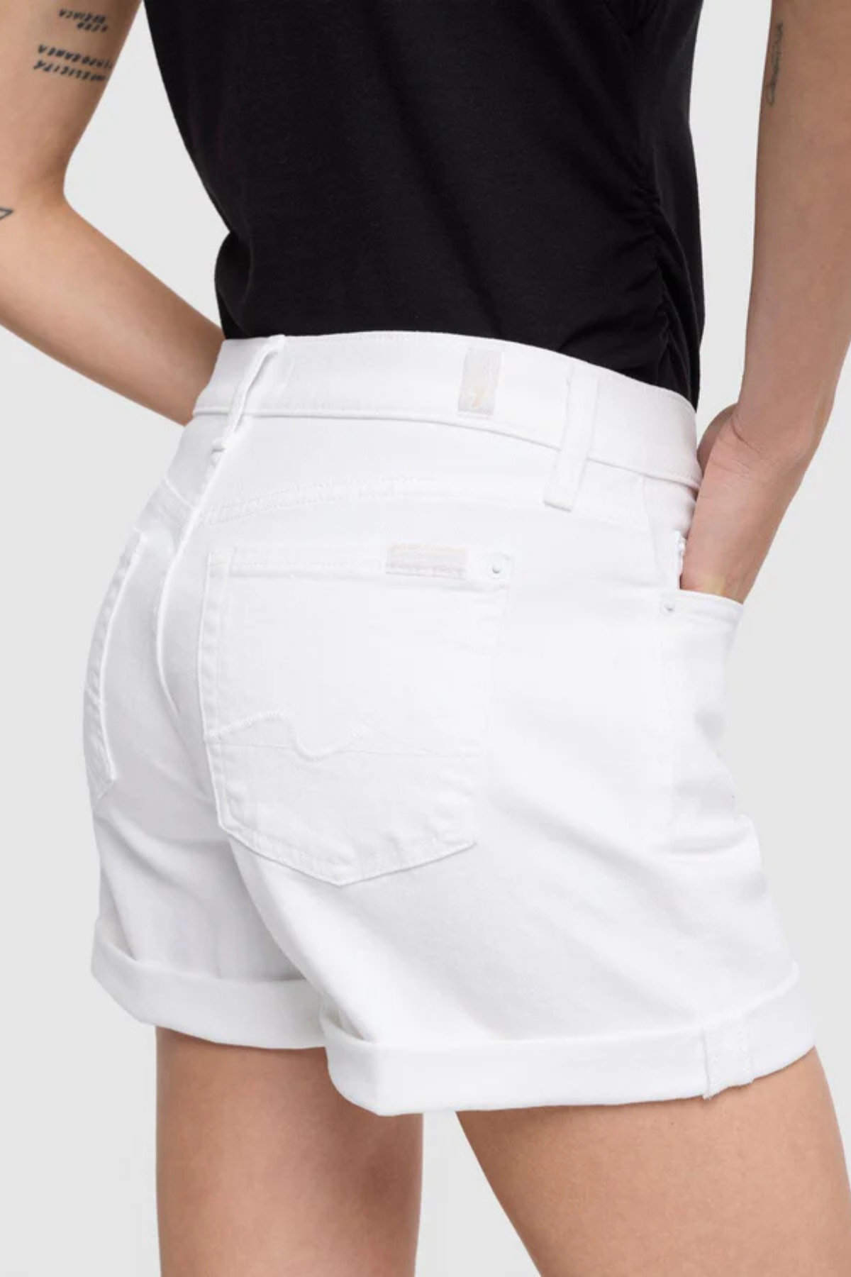 Seven For All Mankind Mid Roll Shorts