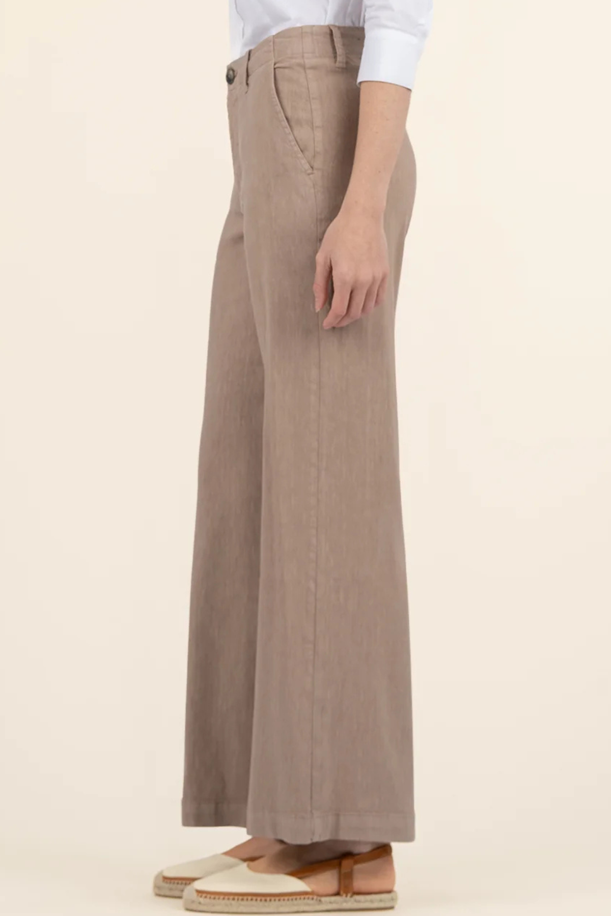 Kut Meg Linen Wide Leg Trouser