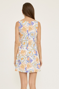 Printed Mini Dress