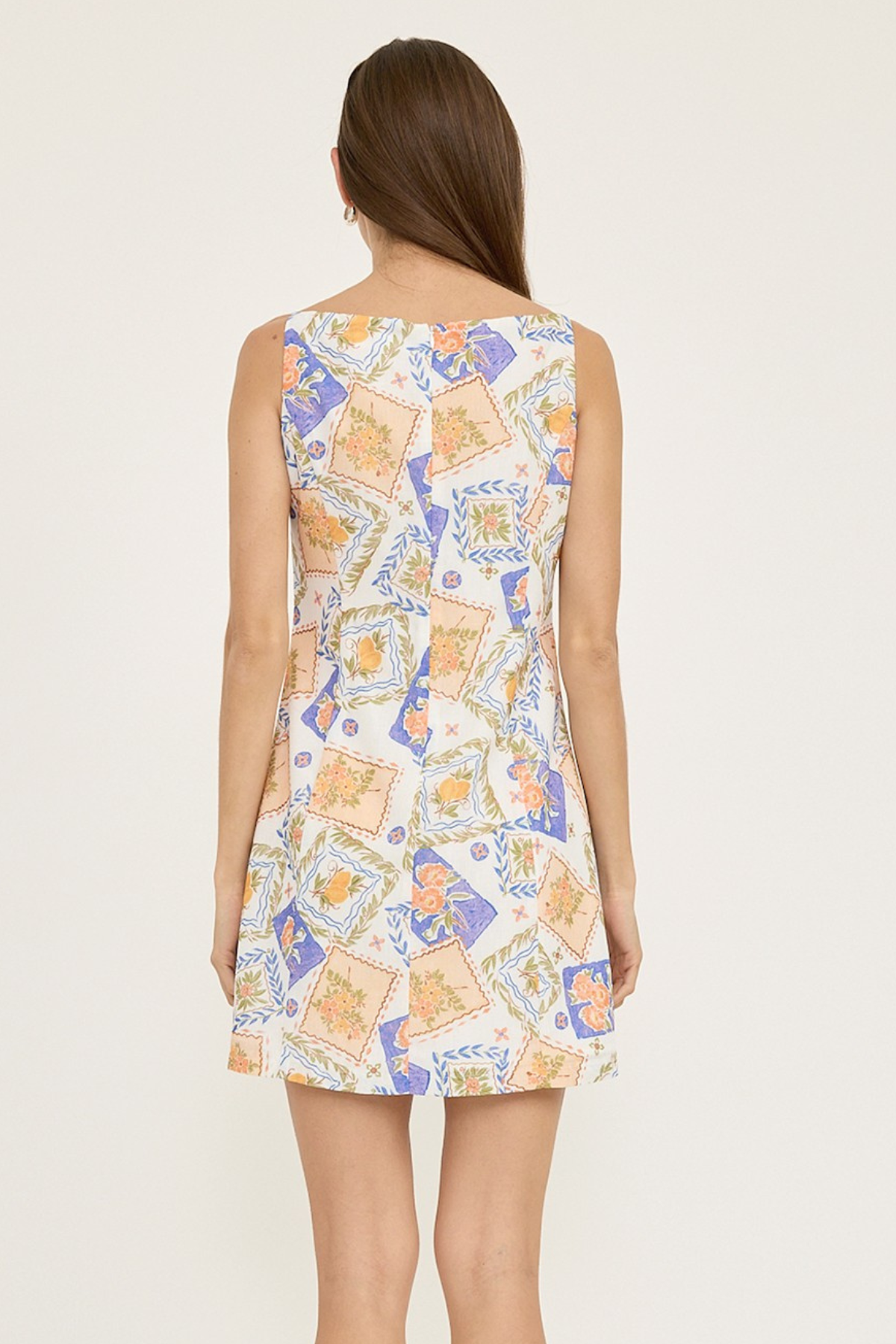 Printed Mini Dress