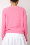 Embroidered Fun Lightweight Brushed Fleece Pullover Top