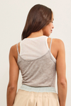 Double Layer Sleeveless Top