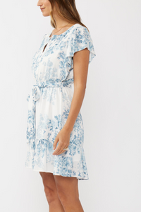 Floral Ruffle Mini Dress