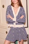 SRB Checkered Knit Cardigan