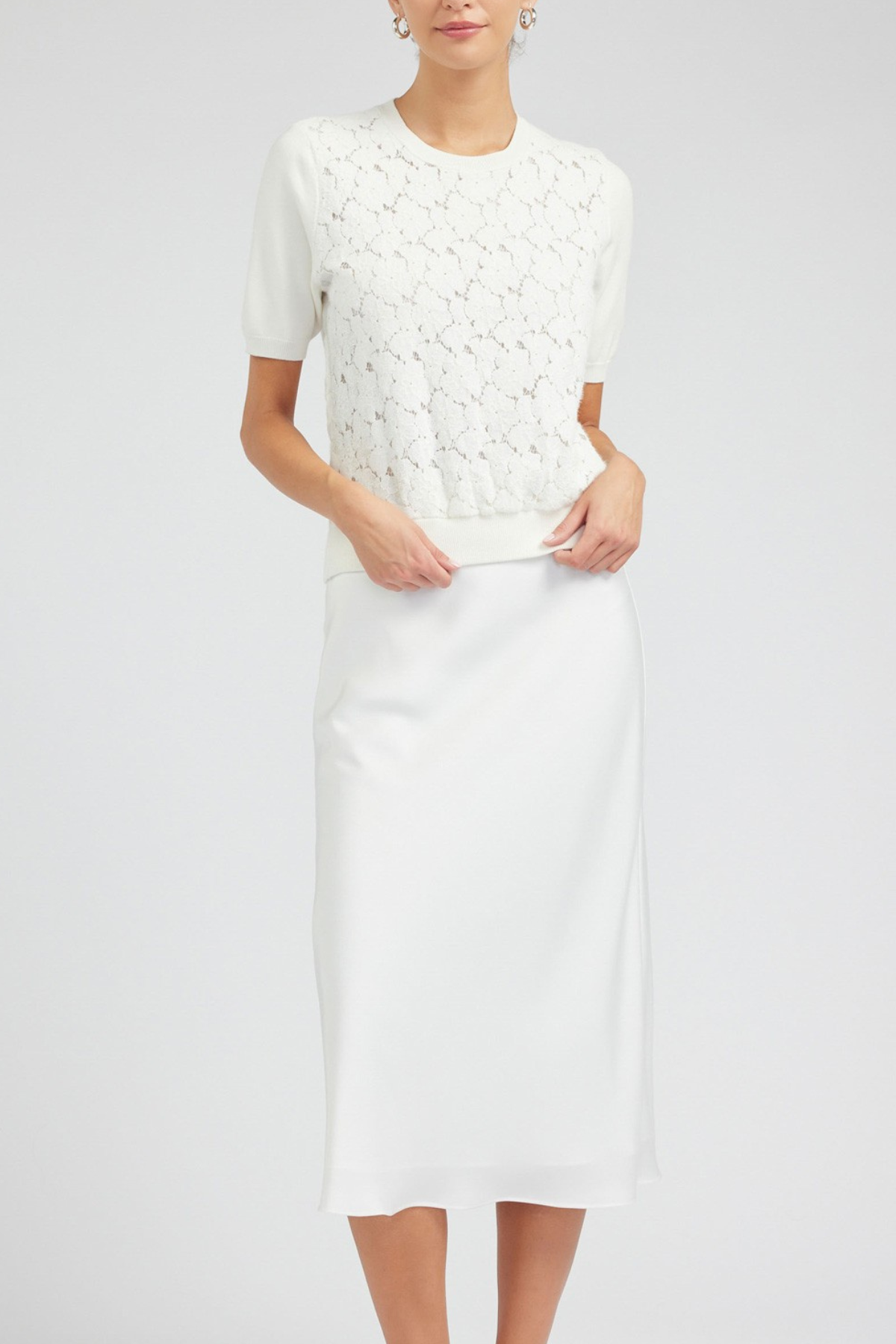 Lace Overlay Top