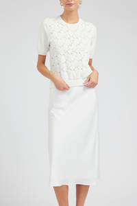 Lace Overlay Top