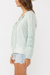Floral Embroidered Long Sleeve Blouse