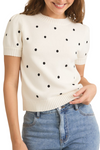 Puff Short Sleeve Sweater Top