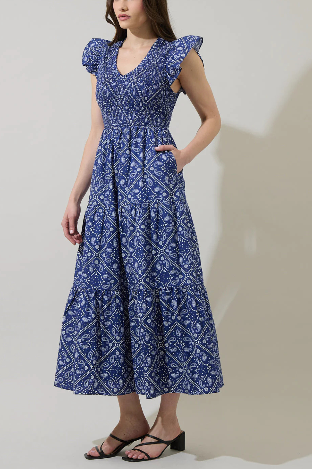Sugar Lips Tiered Midi Dress