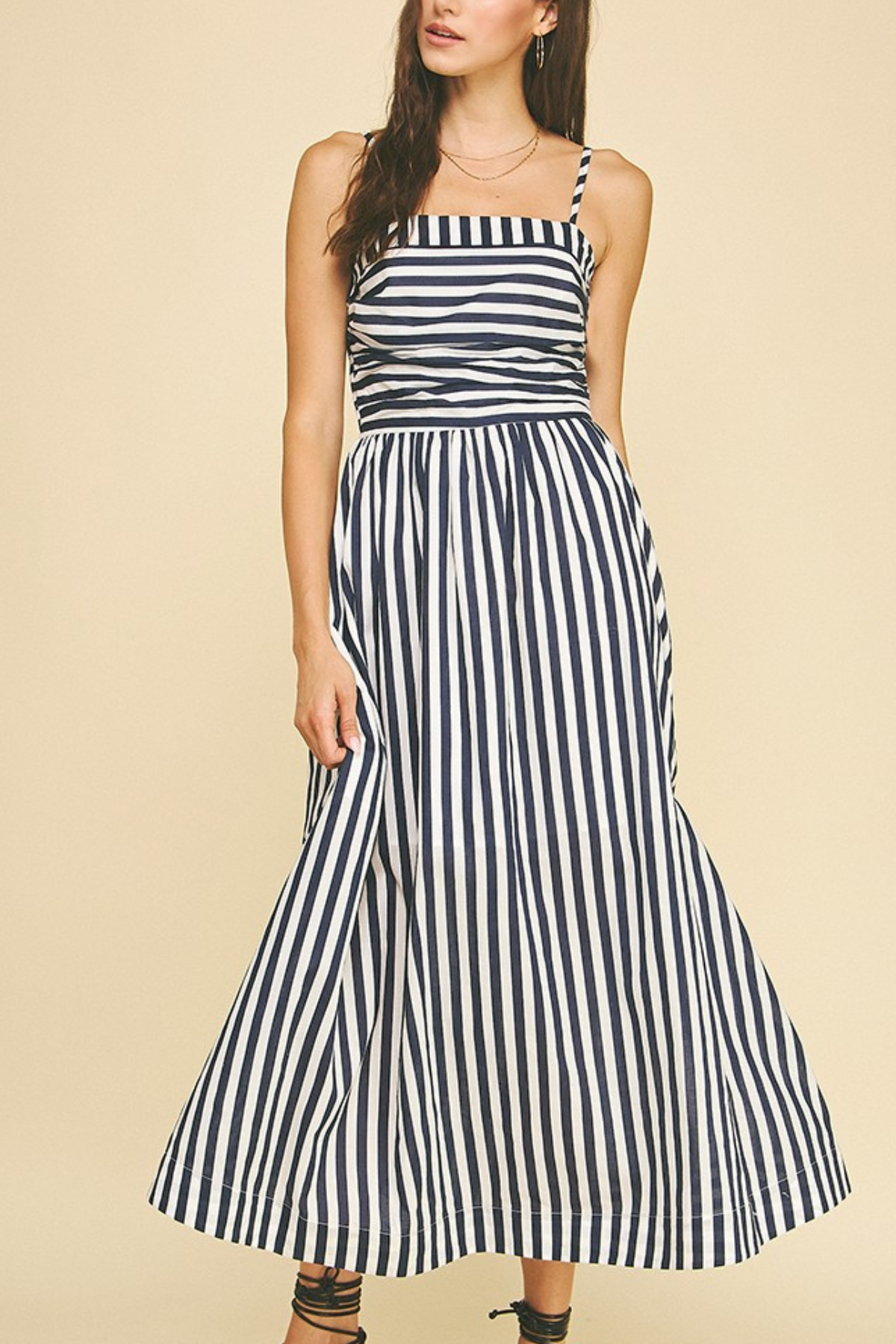 Striped Midi Dress