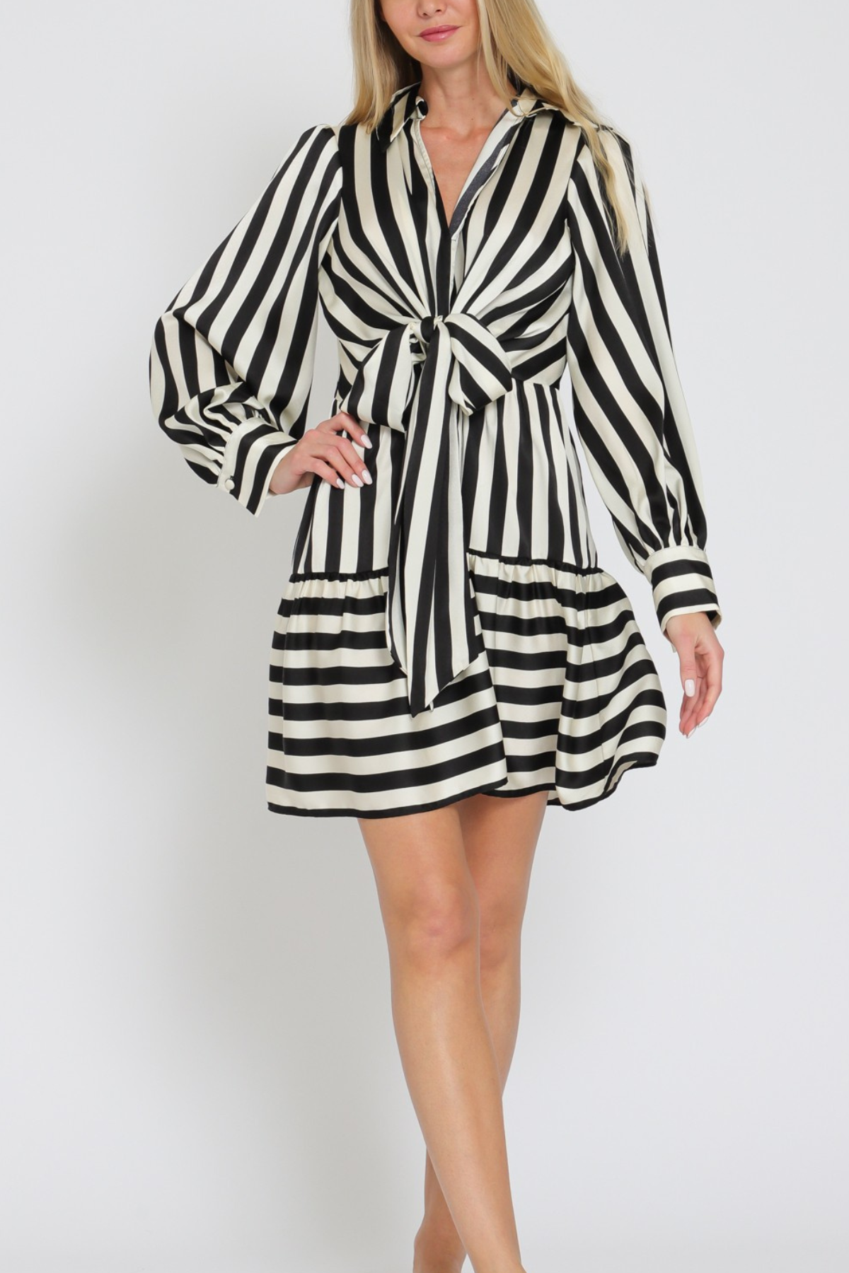 Long Sleeve Striped Dress