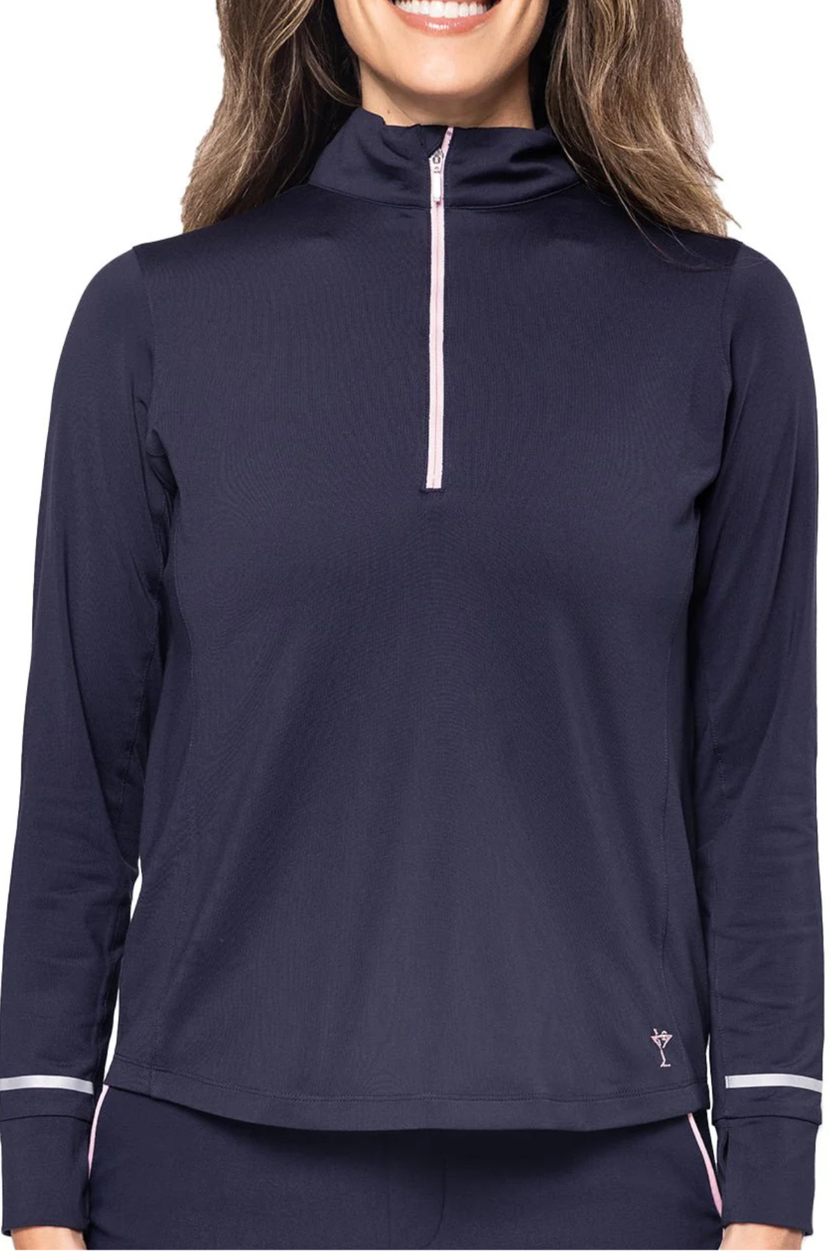 Golftini Long Sleeve Fabulous Mock Pullover