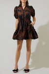 Somerton Floral Stacie Button Down Mini Dress