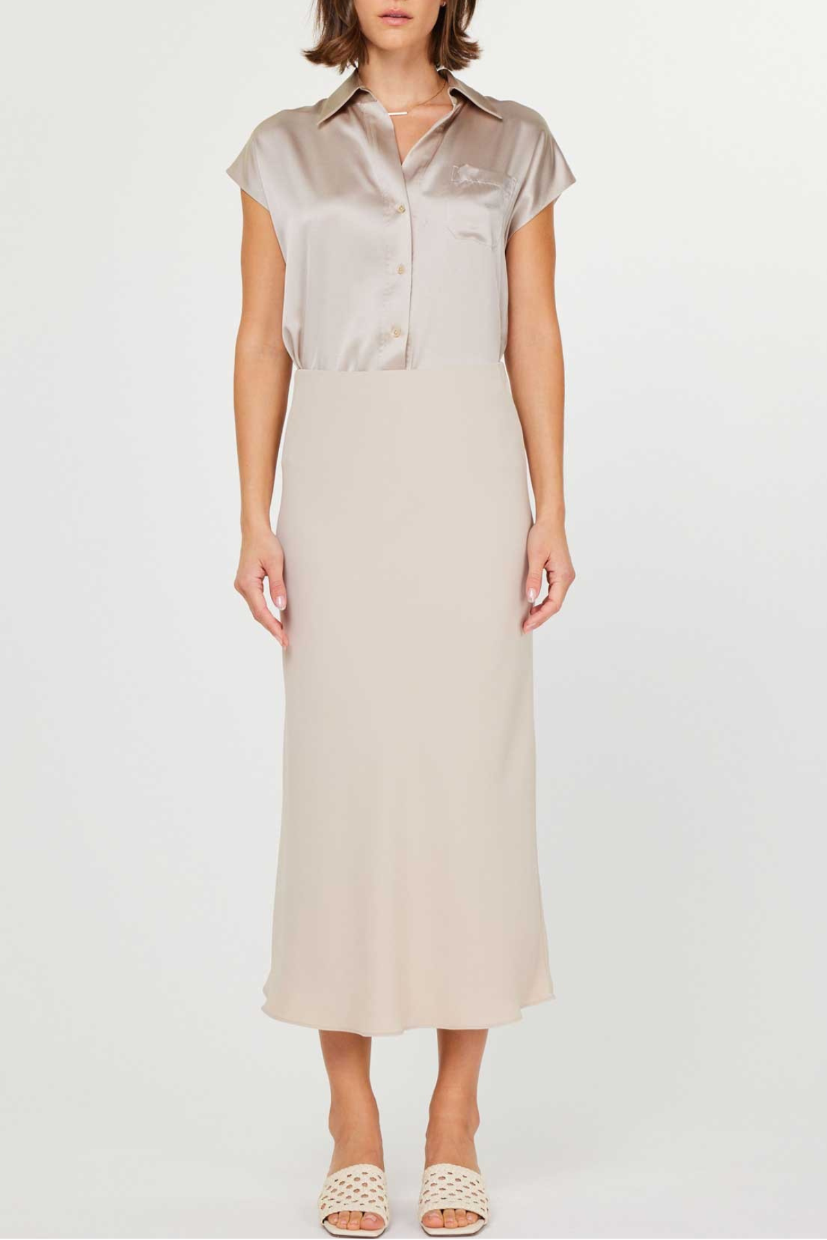 Slip Midi Skirt