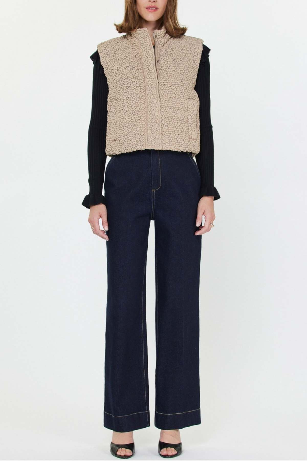 Cropped Quilting Vest