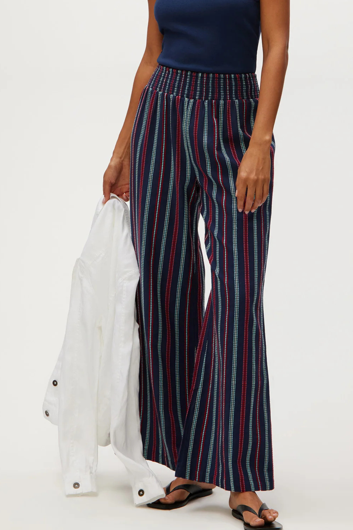 Michael Stars Sita Embroidered Wide Leg Pant