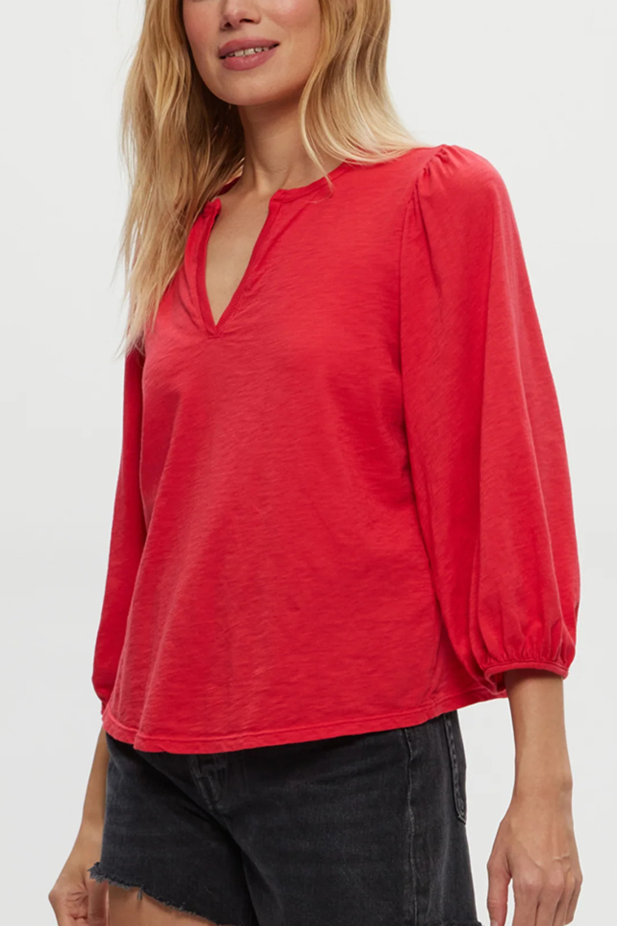 Michael Stars Gabi Puff Sleeve Top