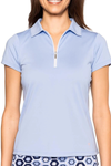 Golftini Short Sleeve Zip Stretch Polo