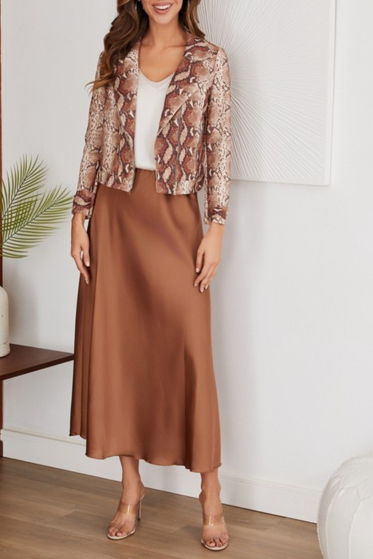 Venti6 Solid Maxi Skirt