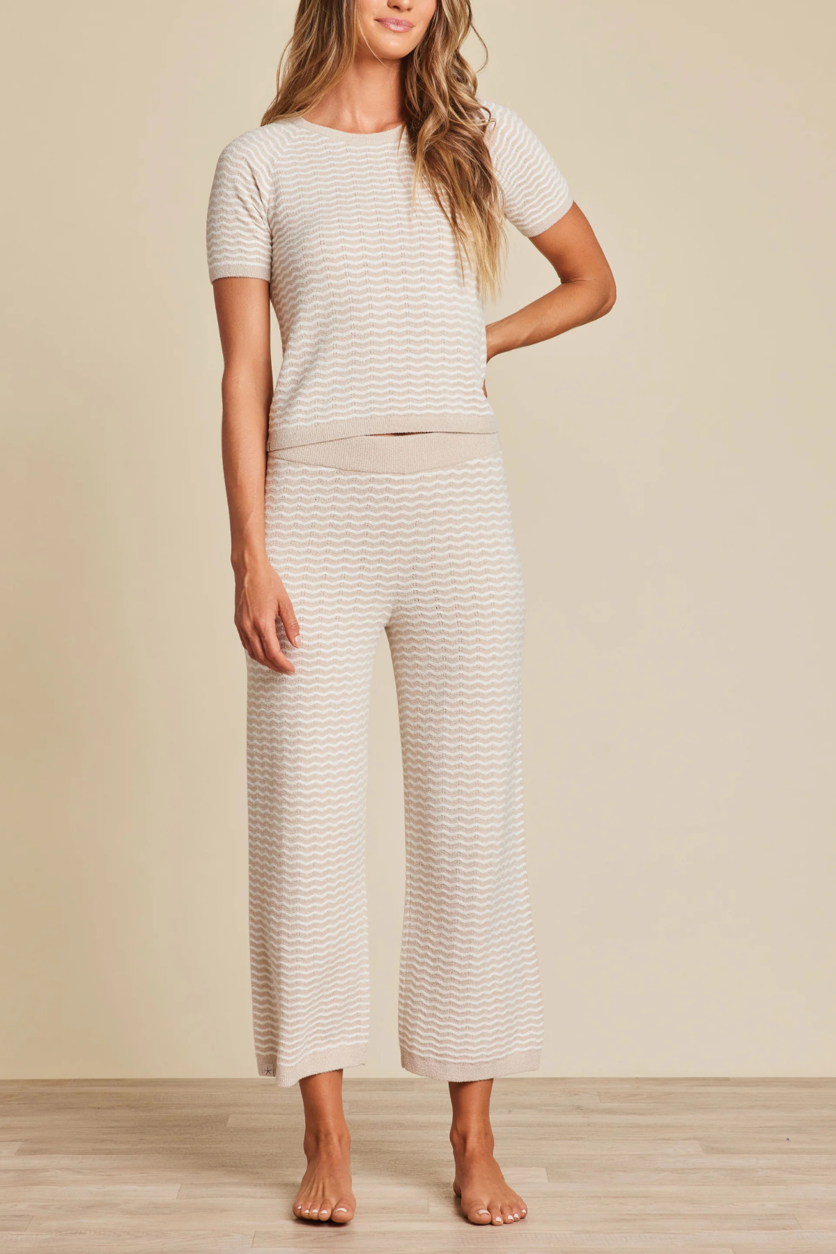 Barefoot Dreams Pointelle Crop Pant