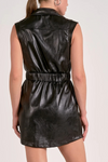 Faux Leather Dress