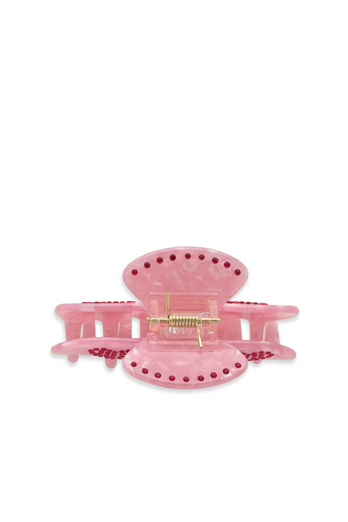 Pink Hearts Hair Clip