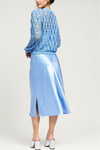 Pointelle Sweater & Satin Dress