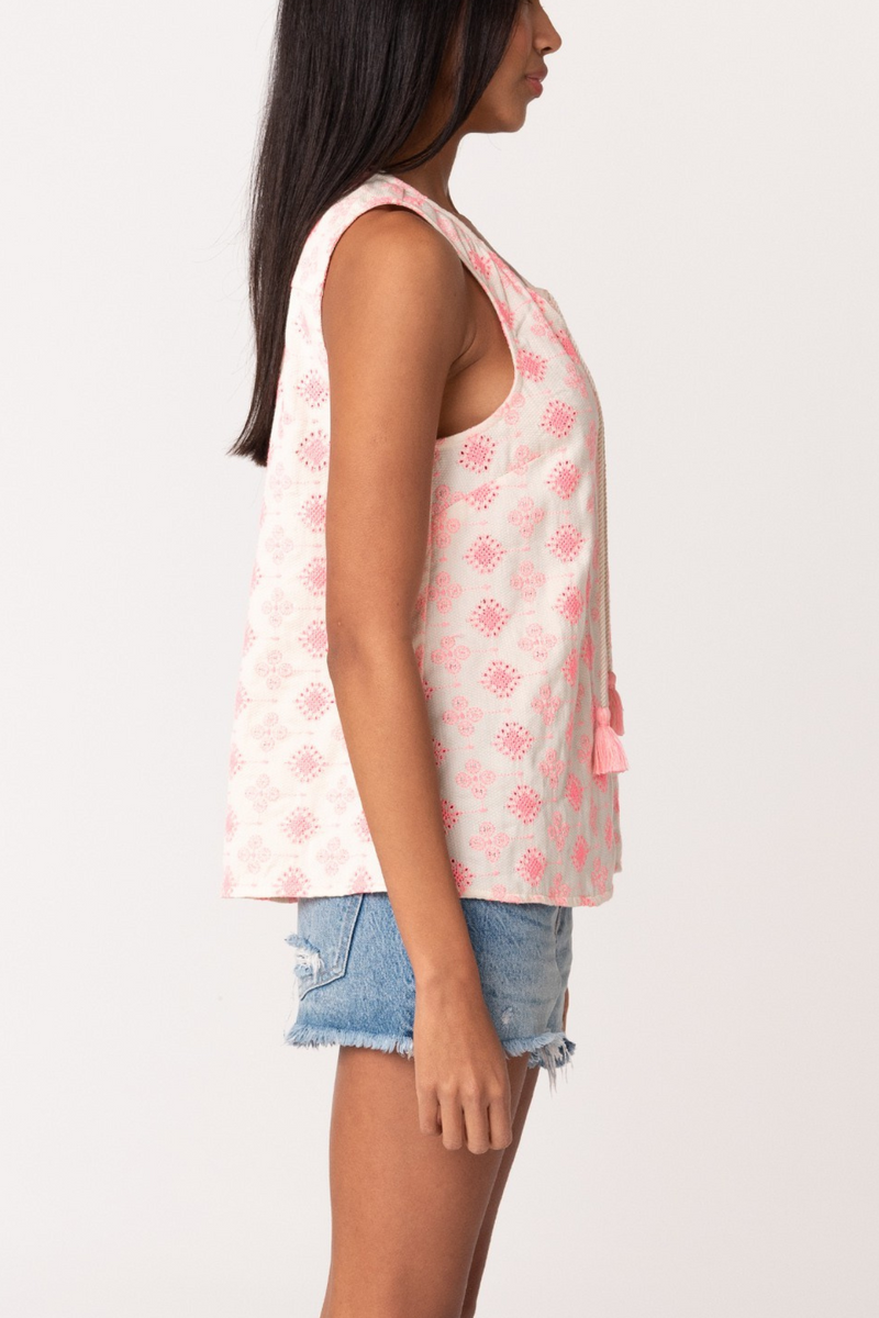 Embroidered Tank Top