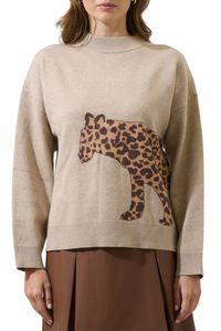 Jazara Leopard Knit Sweater