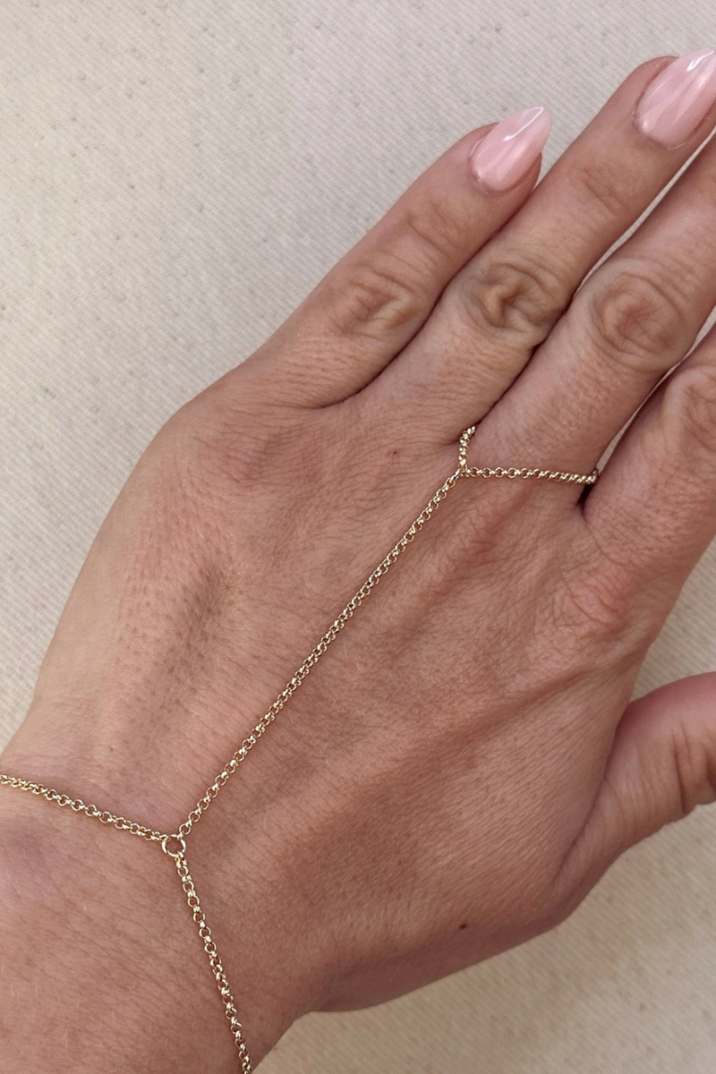Plain Rolo Link Hand Chain