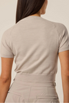 Greyson Leith Short Sleeve Sweater Top