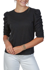 Sophie Ruched Tee *REORDER COMING*