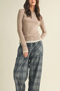 Layering Crew Neck Top
