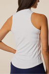Greyson Sleeveless Vesta Mock Neck Top