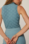 Greyson Wolf Links Lace Sleeveless Halley Quarter-Zip