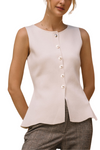 SRB Knit Button Up Top