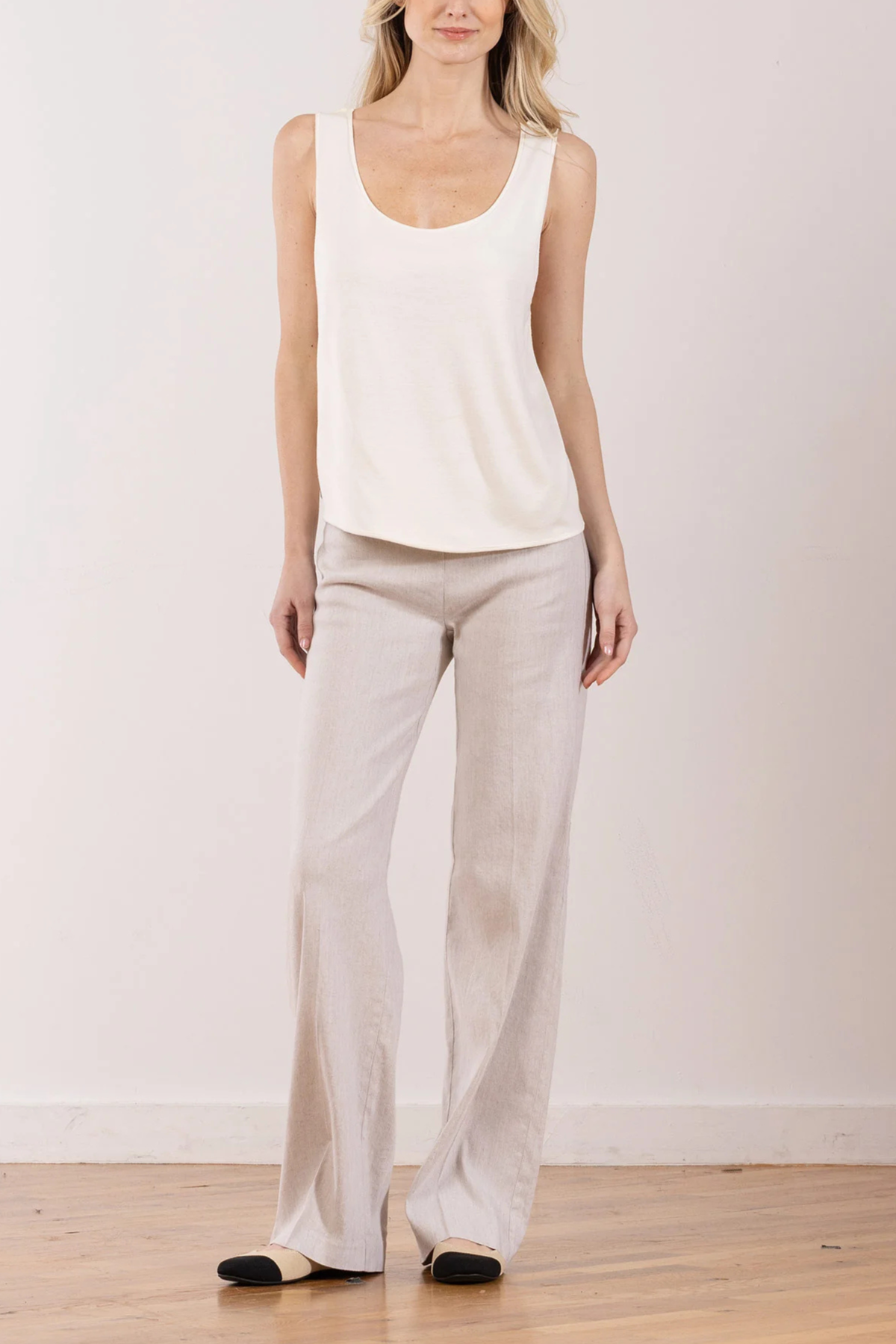 Flavia Stretch Linen Pant
