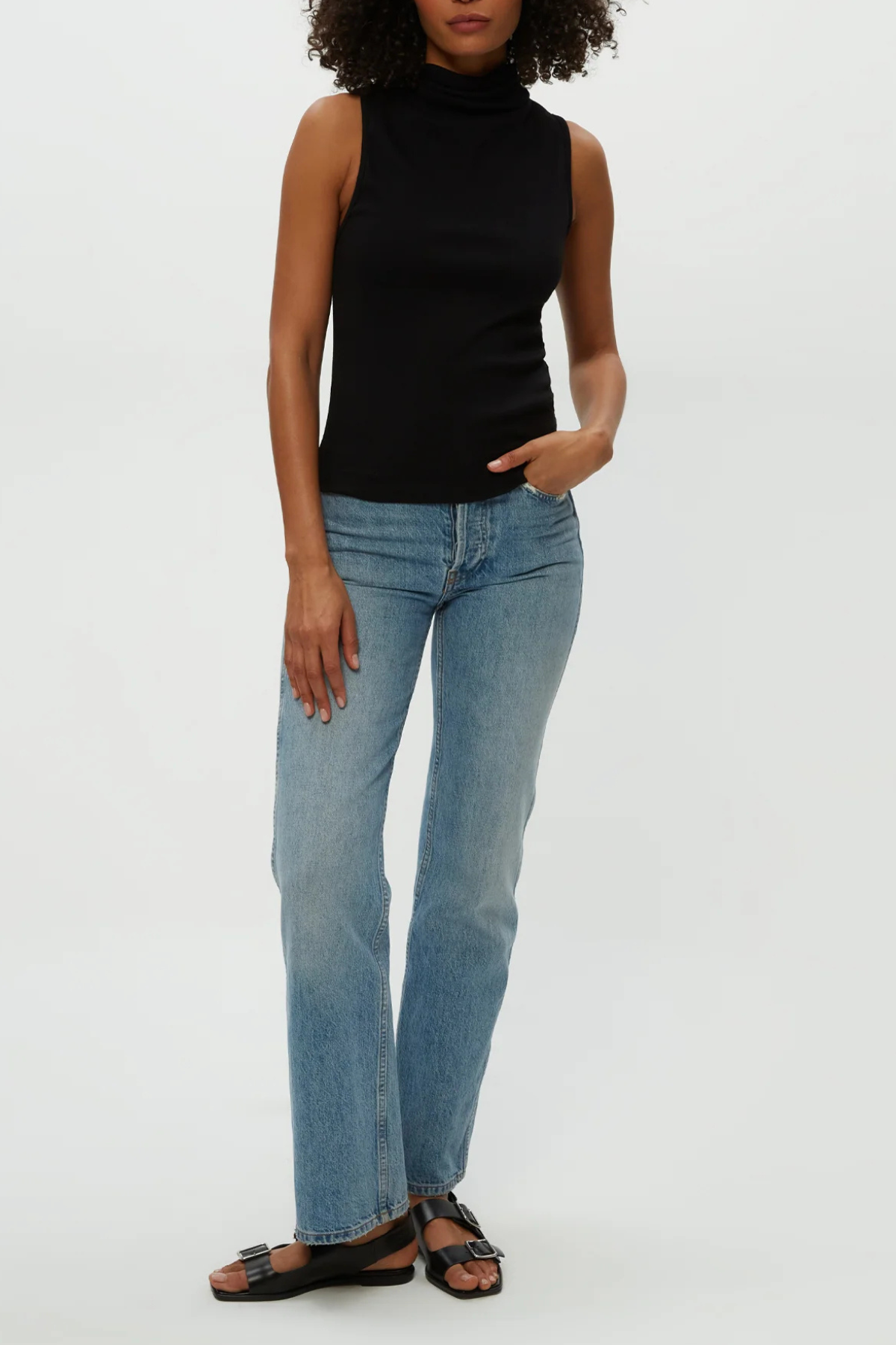 Michael Stars Chiara Drape Neck Tank