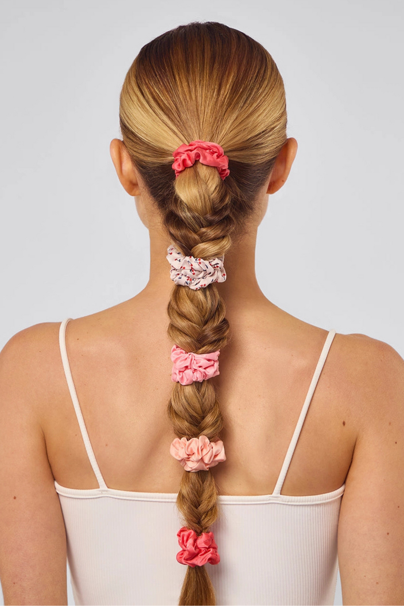 Ruched Satin Scrunchies