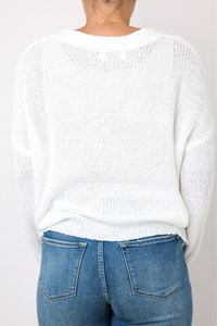 Button Down Cropped Cardigan